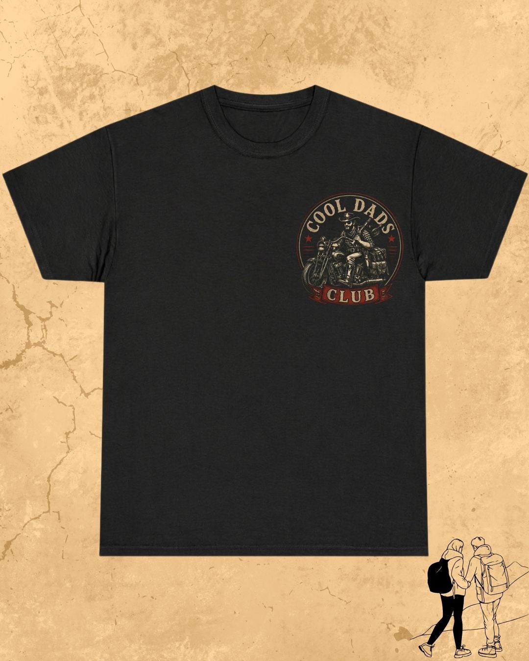 Vintage Cool Dad's Motorcycle Cotton Tshirt
