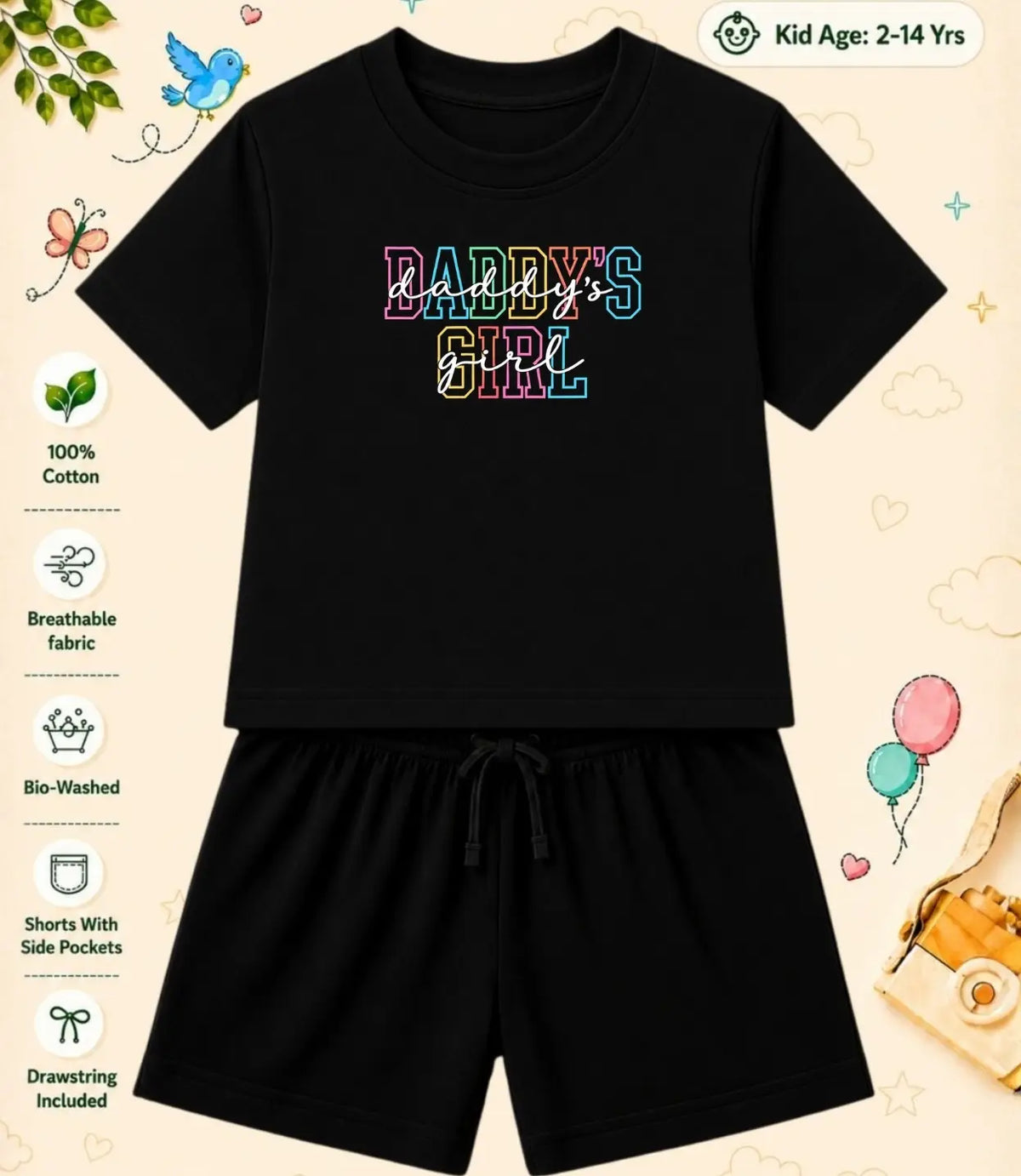 Mom - Dad Treasure Kid Co-ord Set