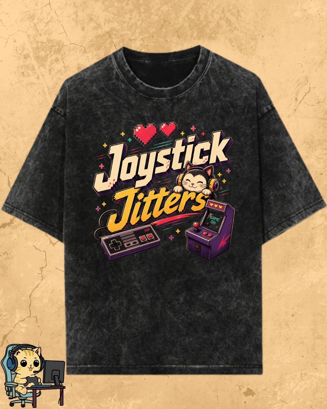 Purrfect Gamer Cotton Tshirt