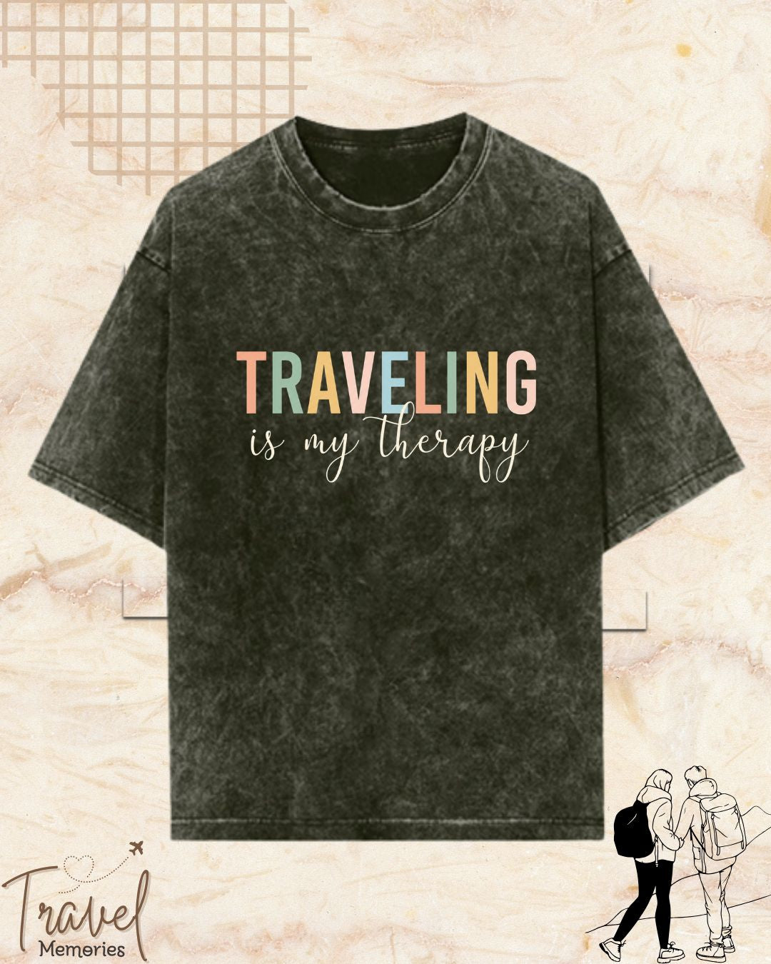 WanderScape Travel Cotton Tshirt