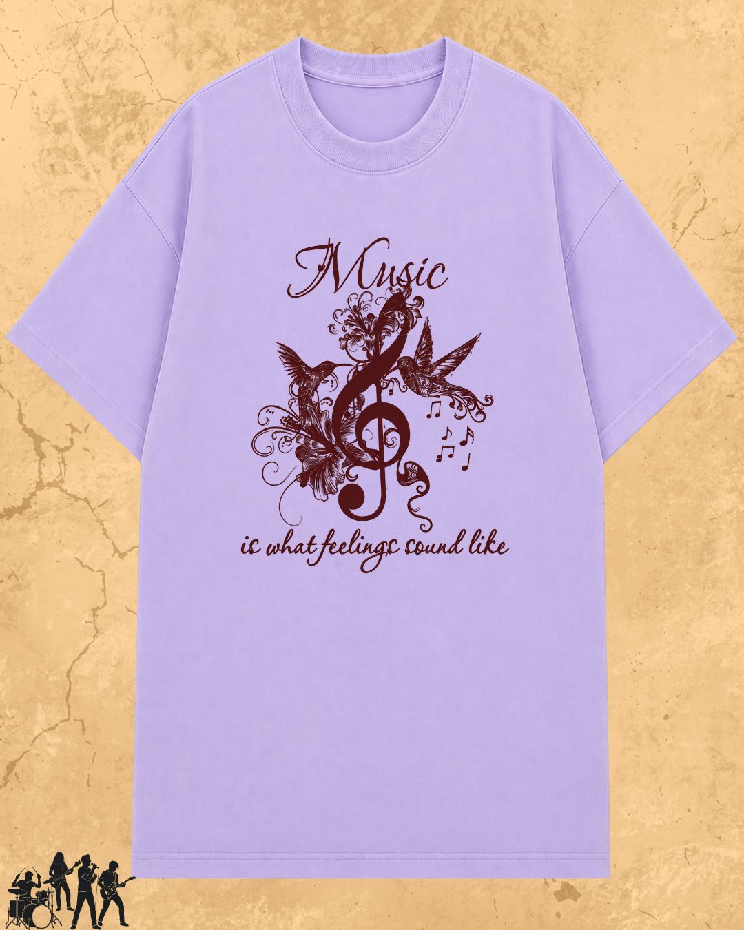 White Music Is What Feelings Sound Like Cotton Tshirt