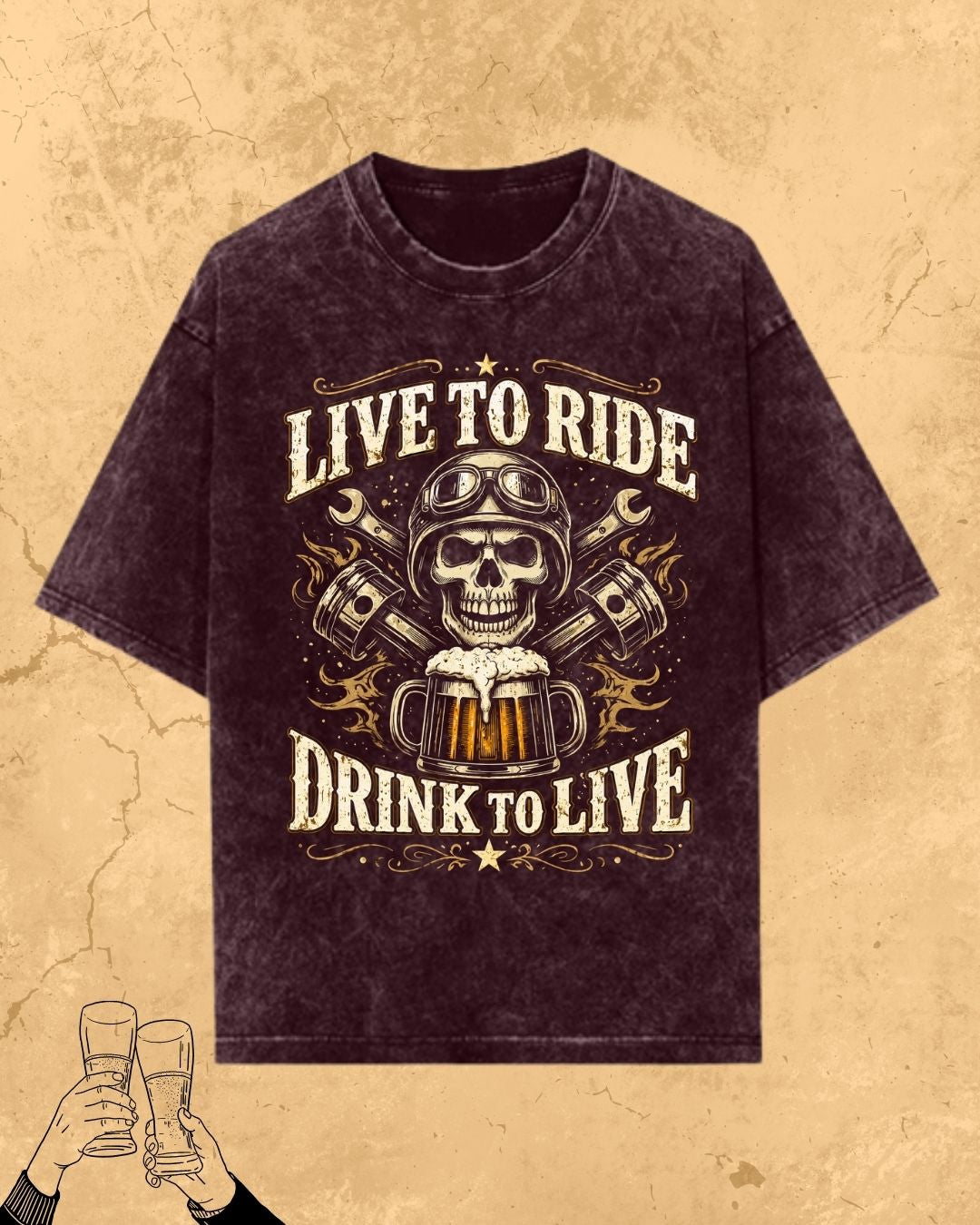 Skull Beer Party T-Shirt