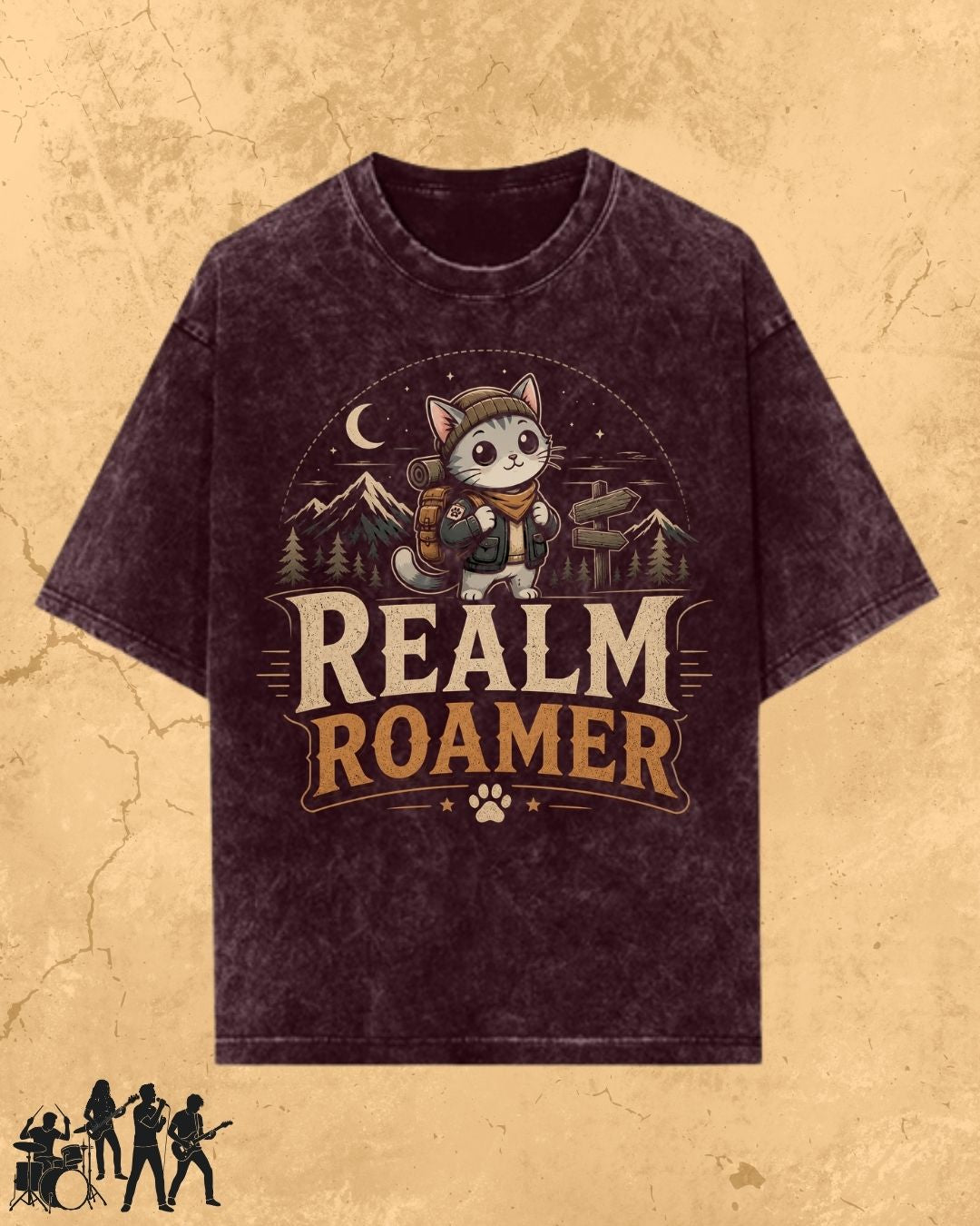 Meow Travel Mode Cotton Tshirt