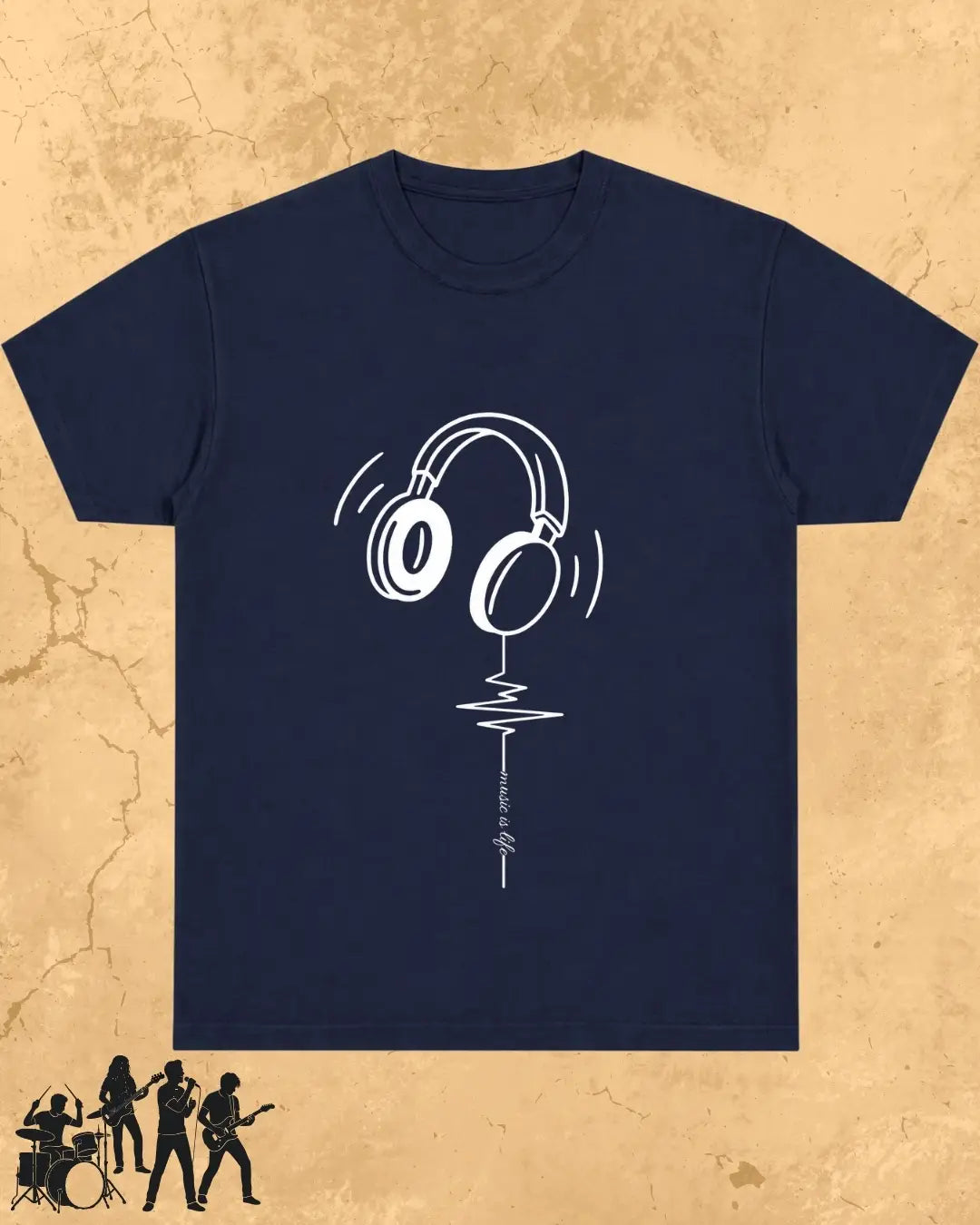 Minimal Music Vibe Cotton Tshirt