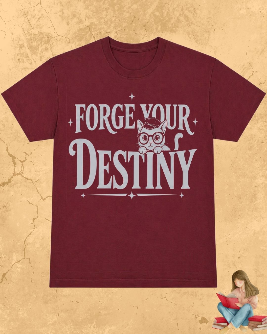 Purrfect Reader Cotton Tshirt