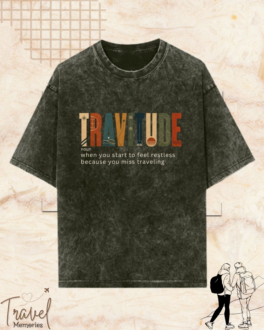 Travel Dictionary Cotton Tshirt