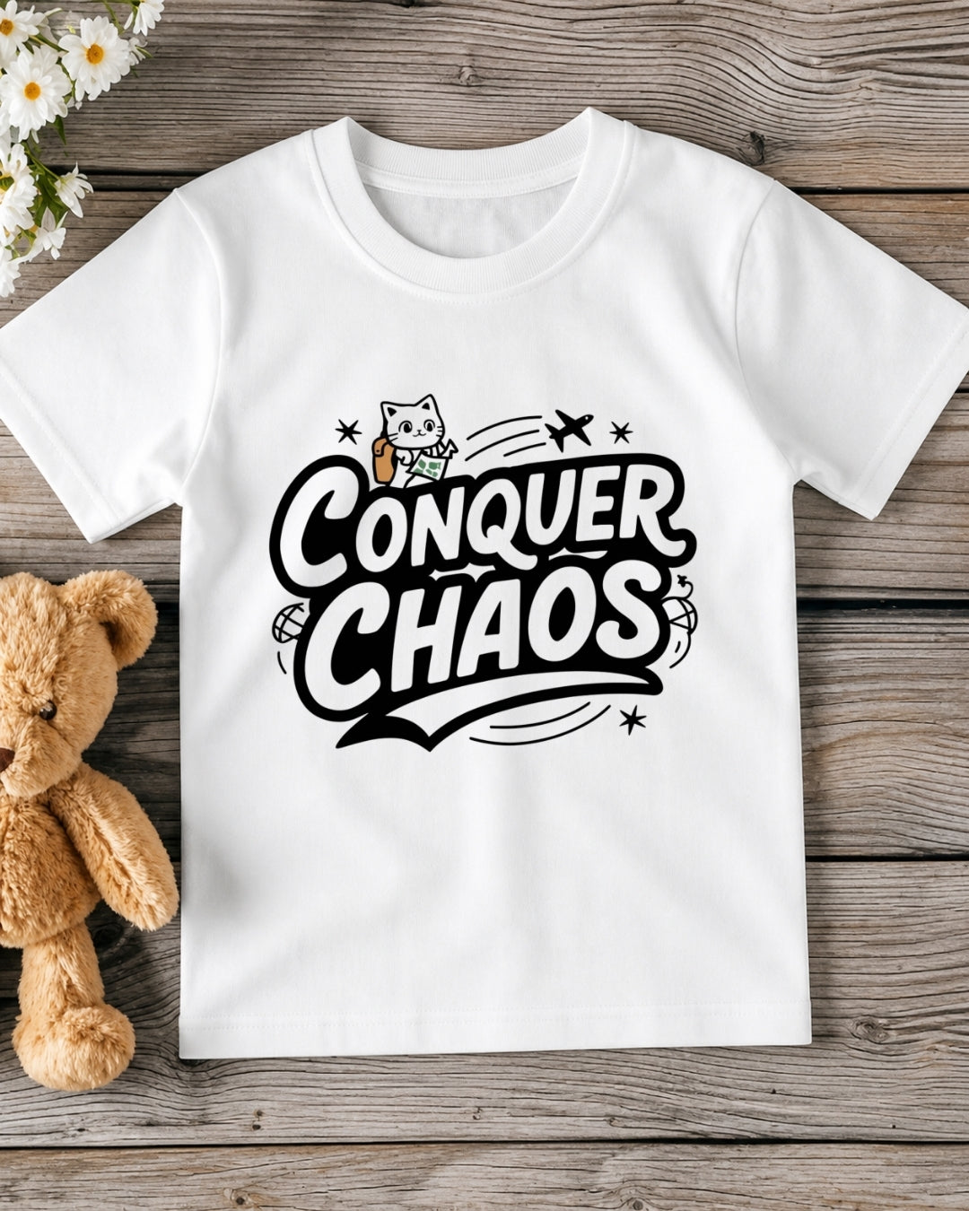 Conquer Chaos kid Cotton Tshirt