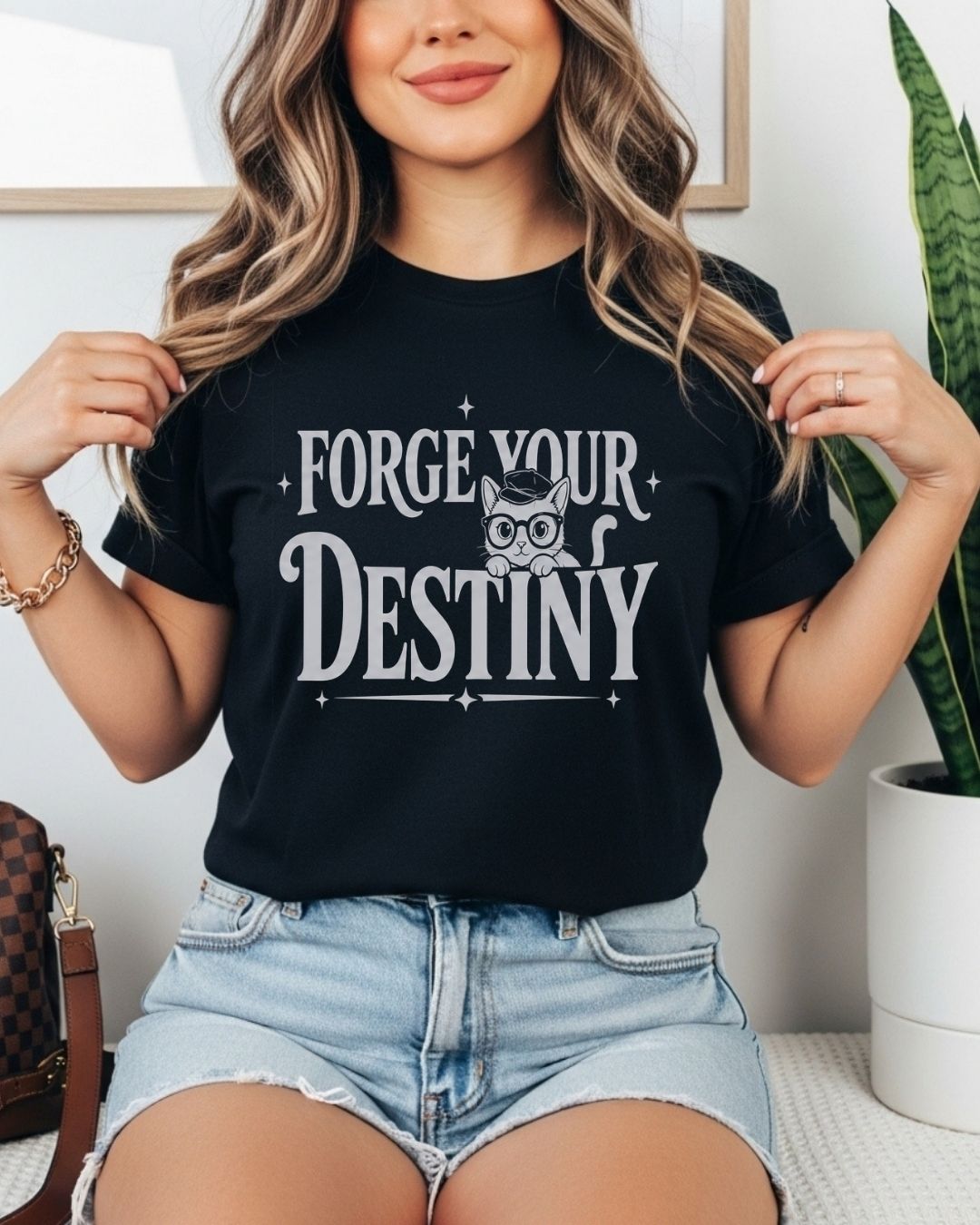 Purrfect Reader Cotton Tshirt