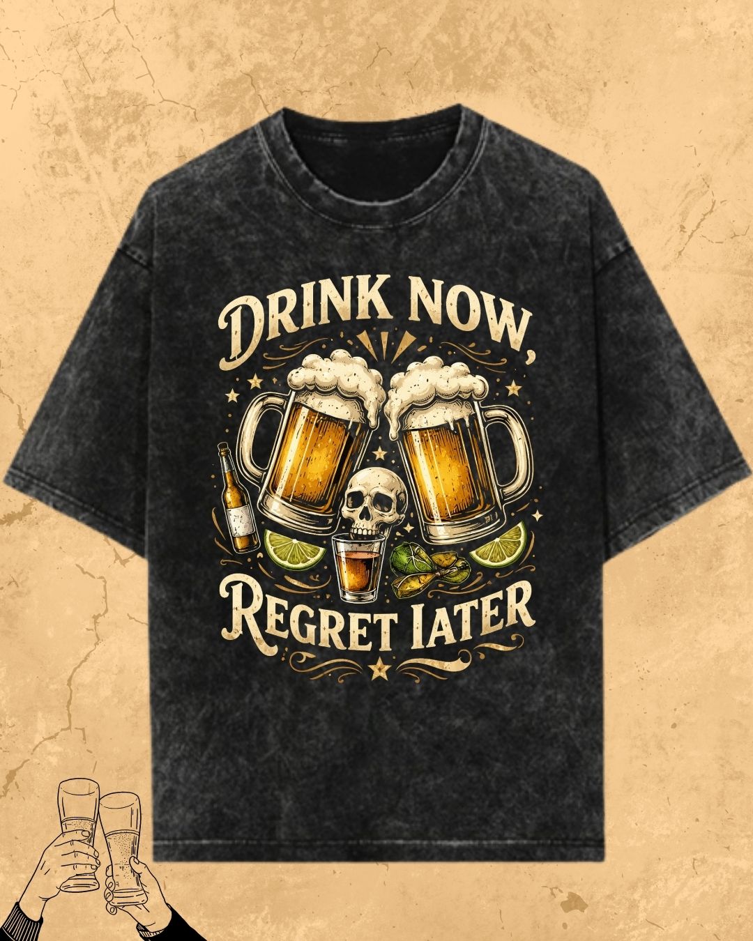 Skull Beer Party T-Shirt