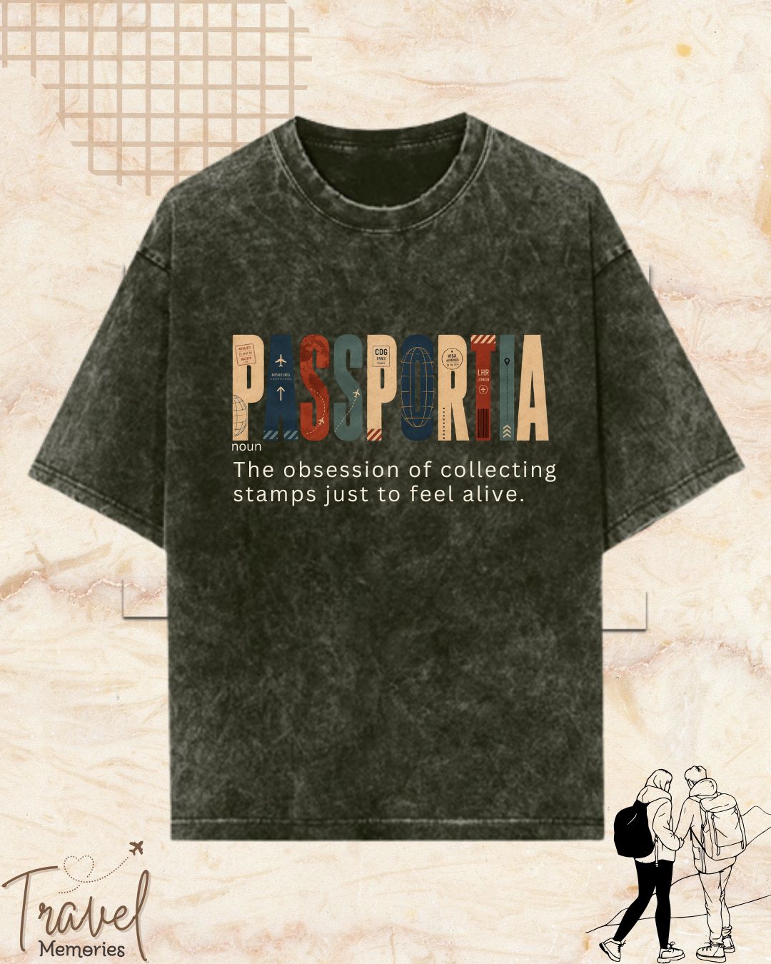 Travel Dictionary Cotton Tshirt