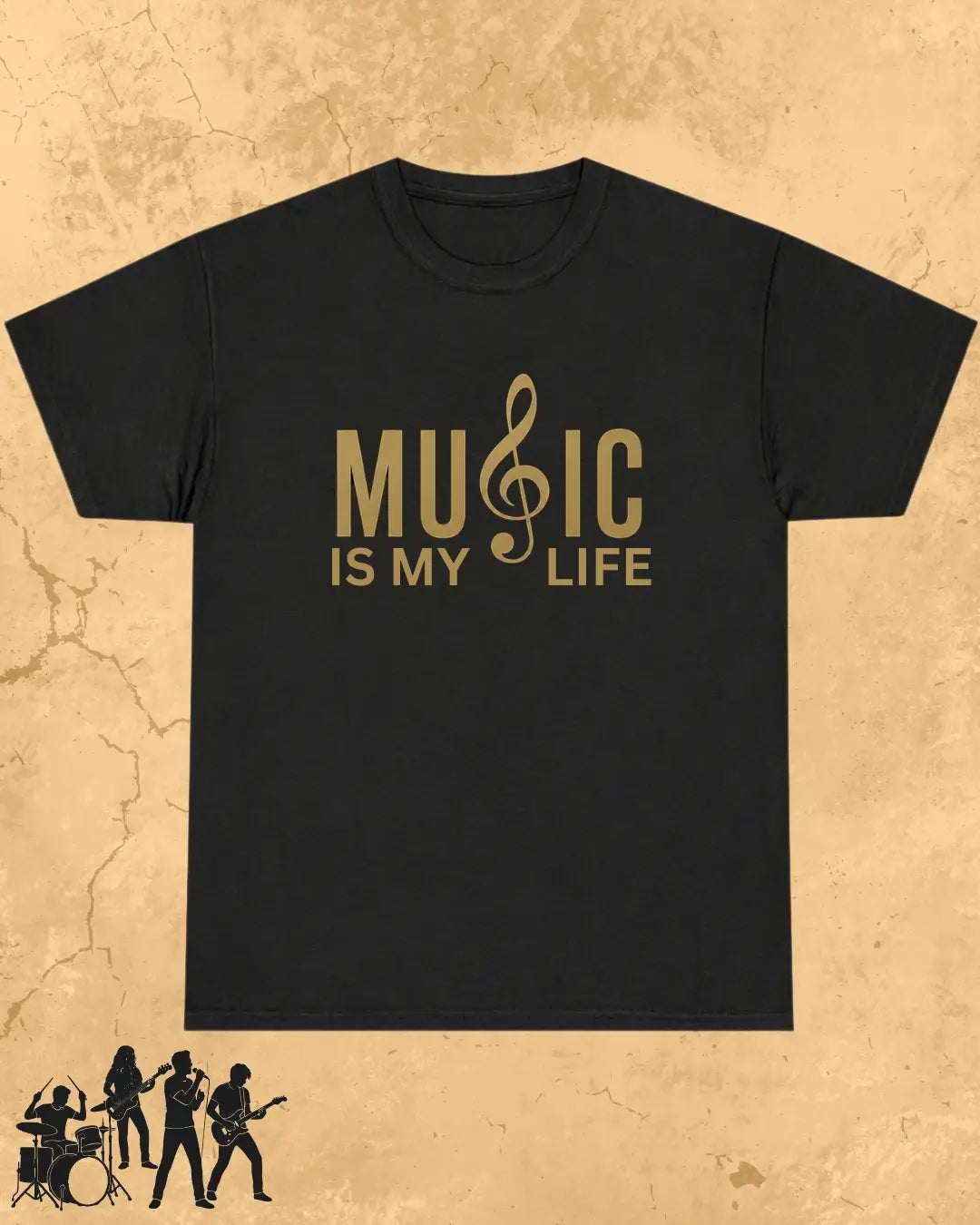 Music Is My Therapy Cotton Tshirt