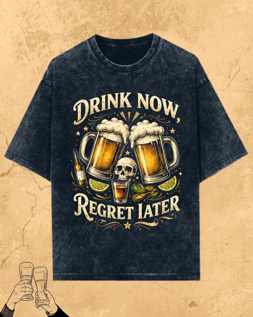 Skull Beer Party T-Shirt
