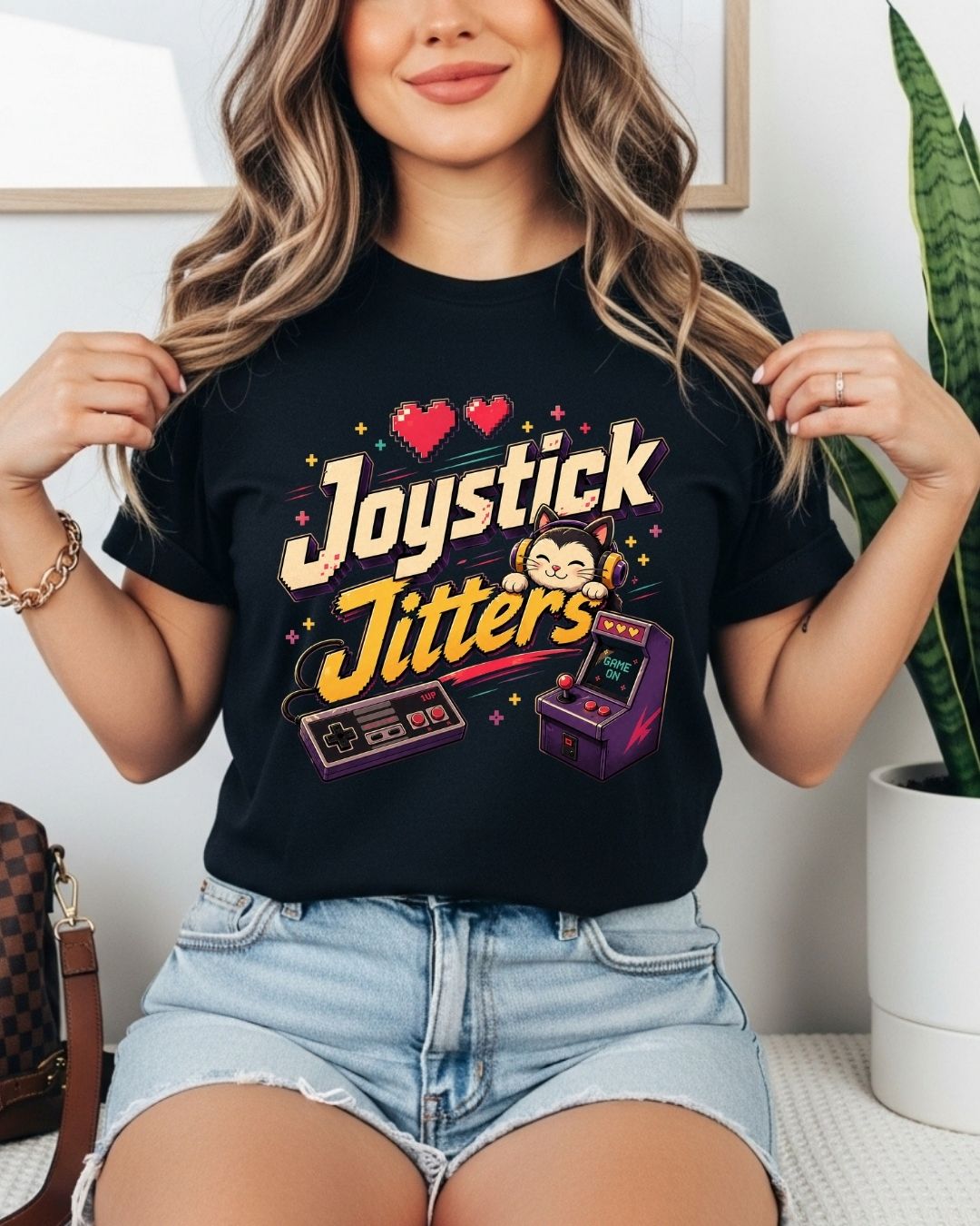 Purrfect Gamer Cotton Tshirt