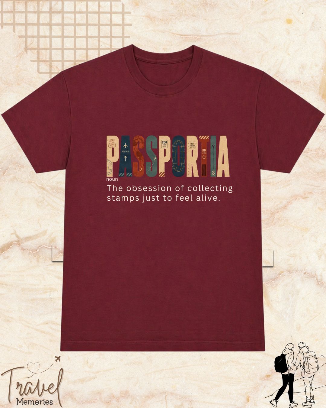 Travel Dictionary Cotton Tshirt