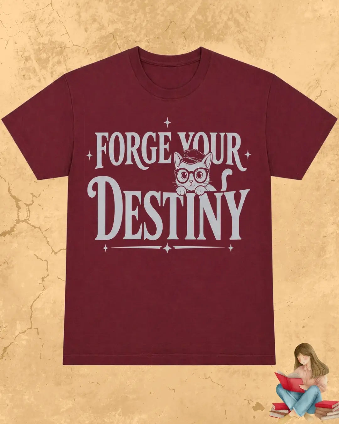 Purrfect Reader Cotton Tshirt