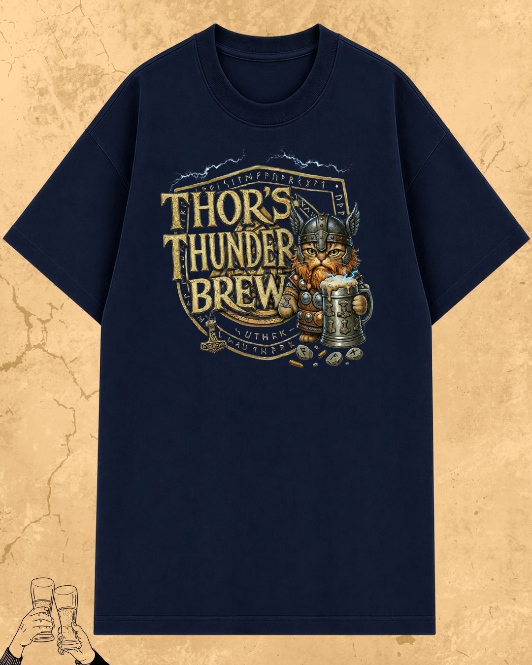 Mythic Beer Warrior Cotton T-Shirt