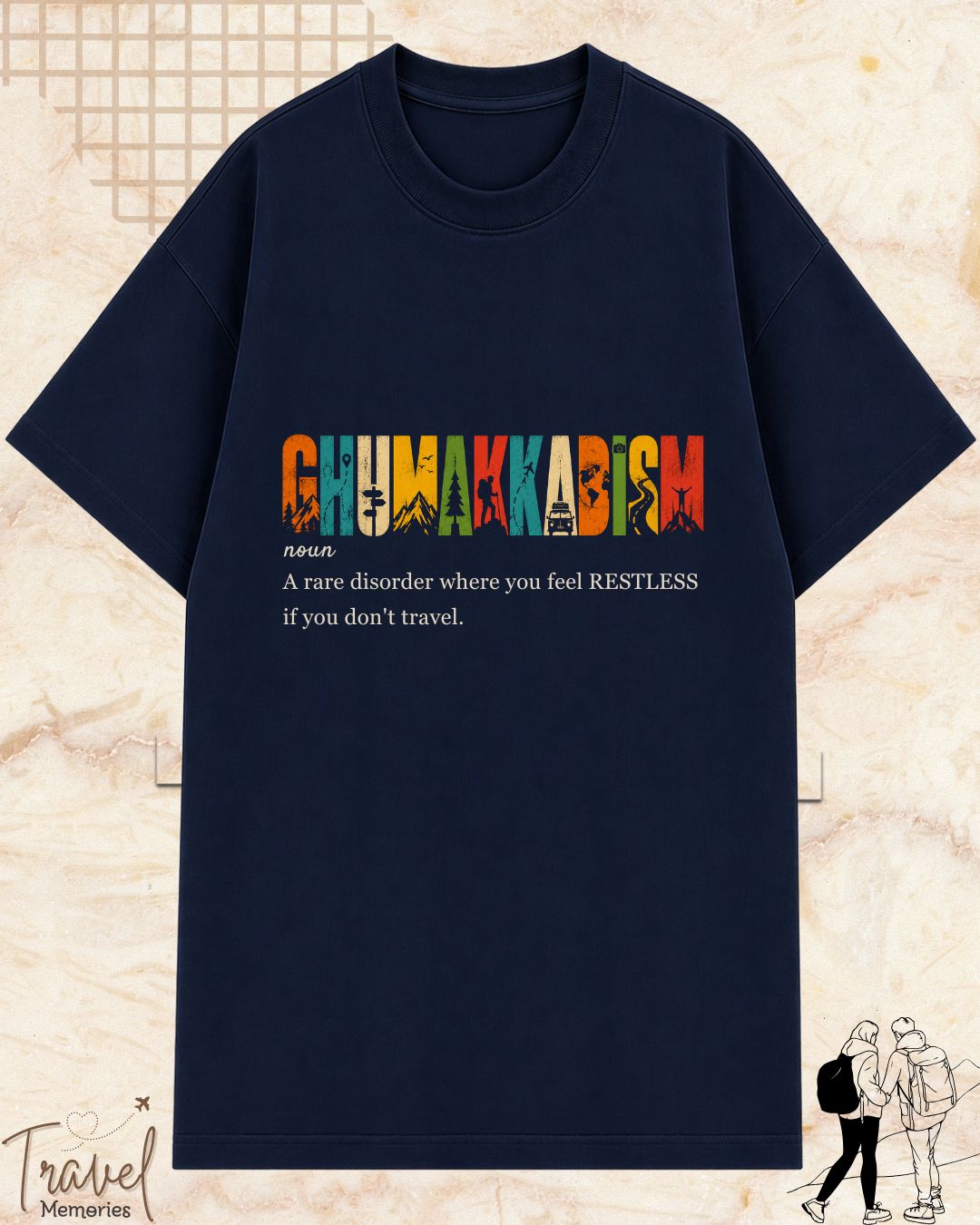 Hinglish Dictionary Travel Cotton Tshirt