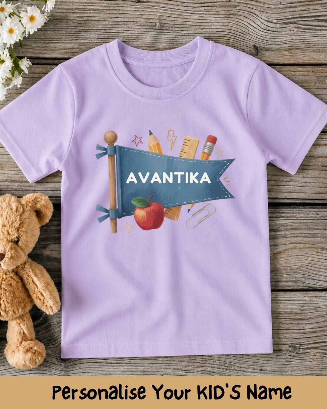 Back To School Custom Kid Cotton Tee