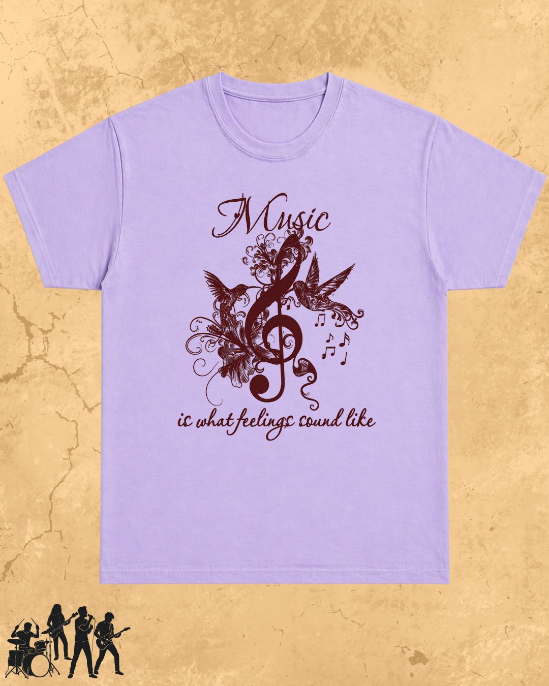 White Music Is What Feelings Sound Like Cotton Tshirt