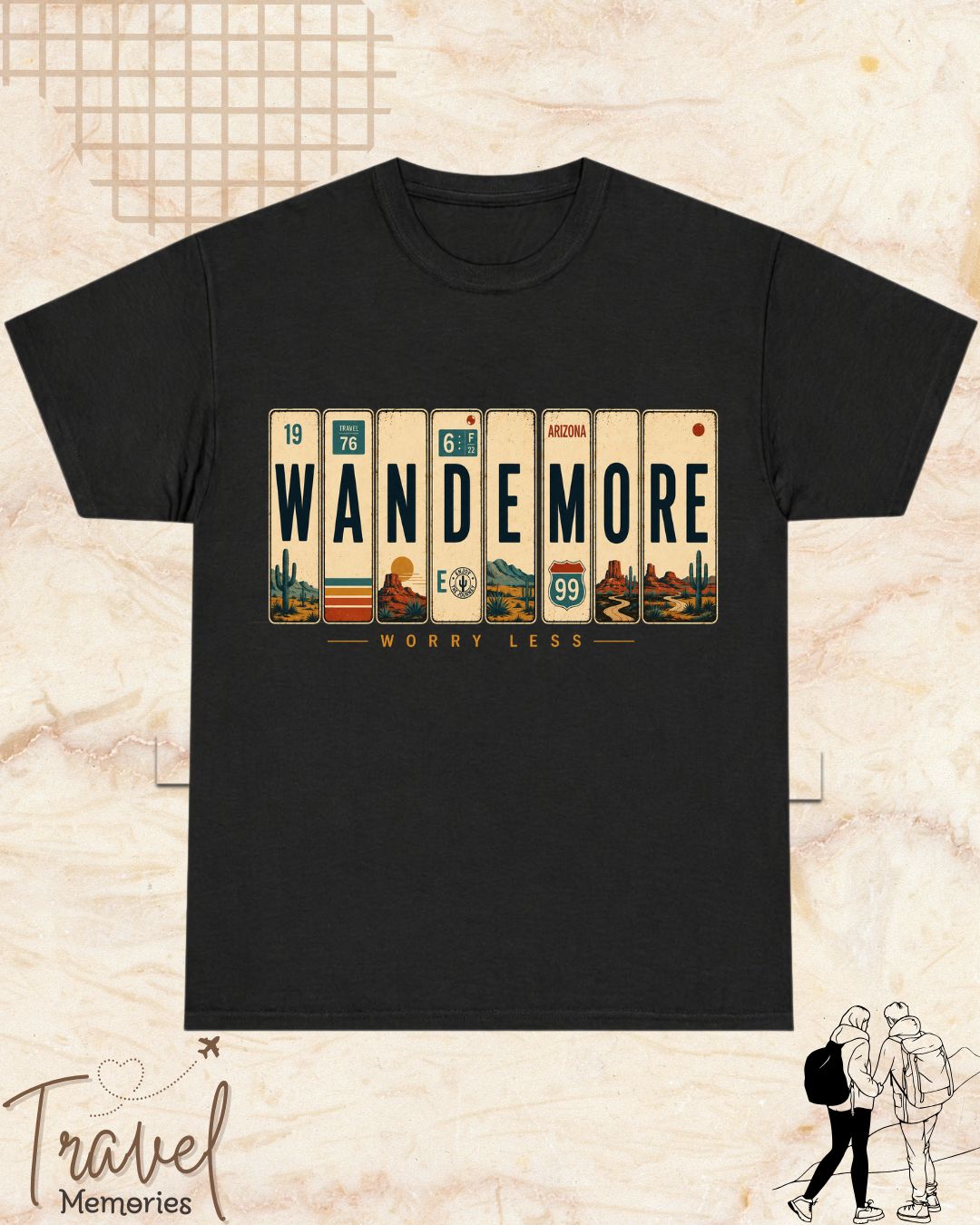 Roadtrip Travel Cotton Tshirt