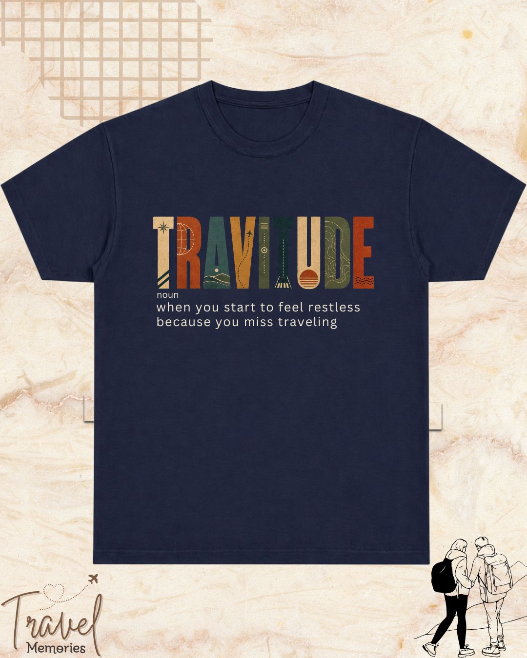 Travel Dictionary Cotton Tshirt