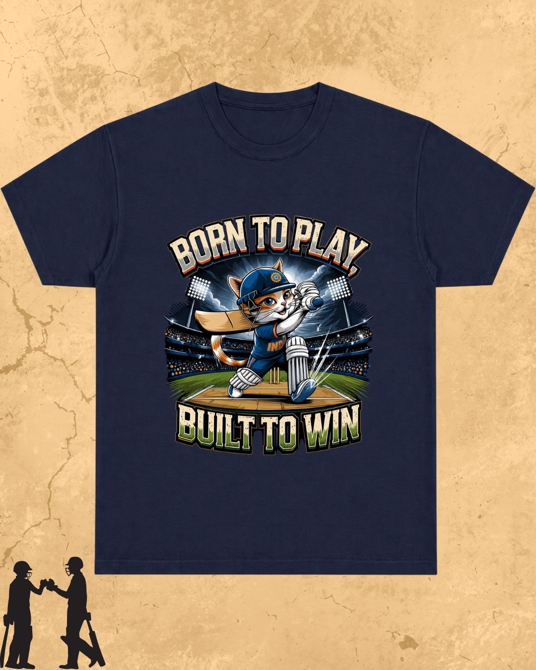 Meow Cricket Champion Cotton Tee