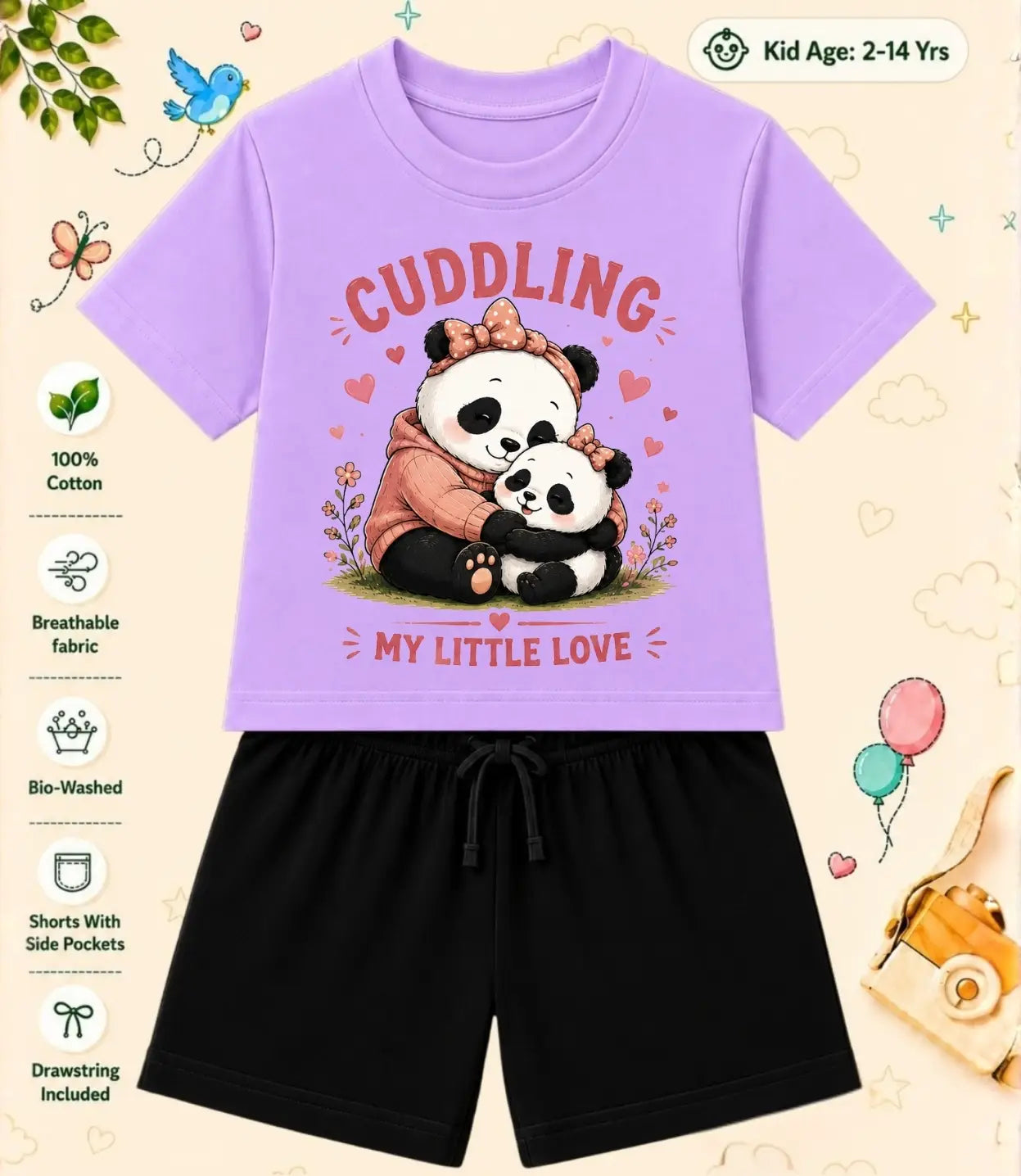 Mom - Dad Loving Kid Co-ord Set