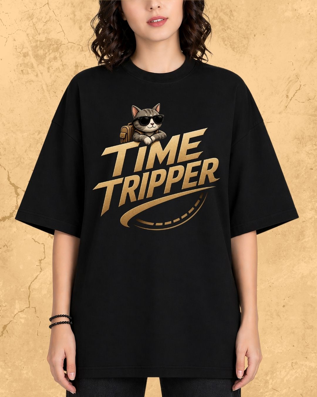 Meow Travel Mode Cotton Tshirt