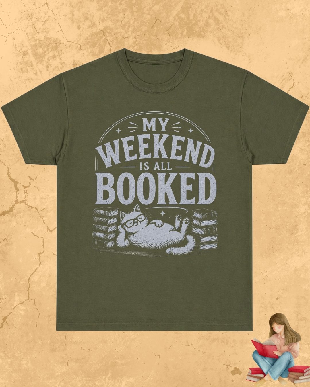 Purrfect Reader Cotton Tshirt