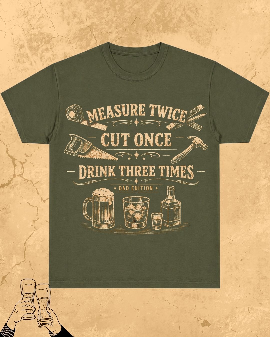 Beer Bond Statement Cotton T-Shirt