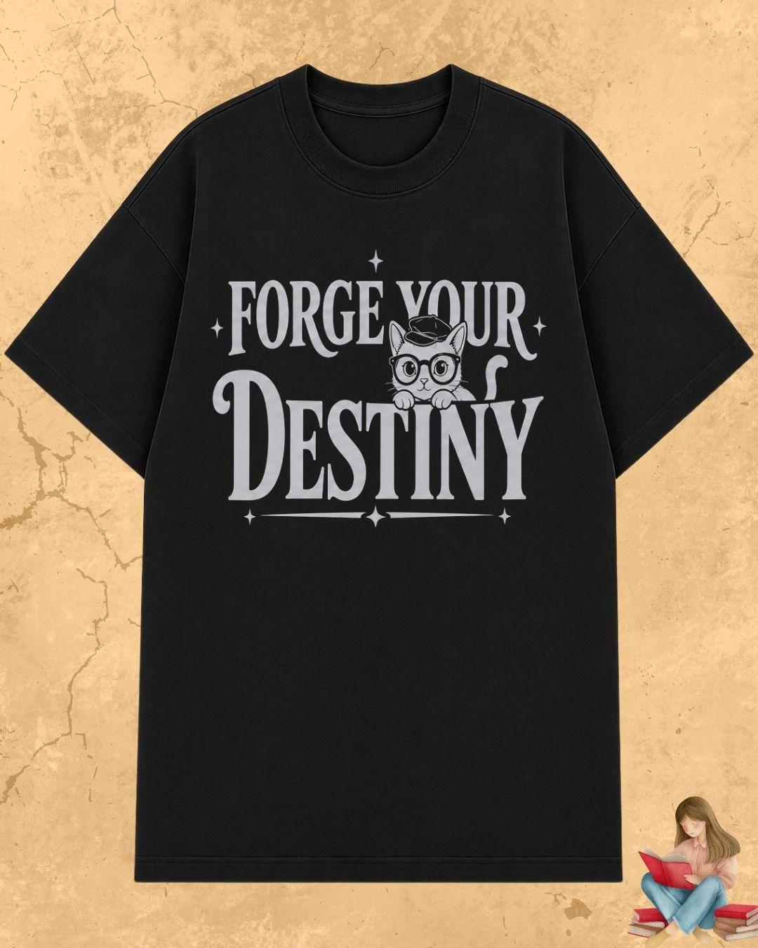 Purrfect Reader Cotton Tshirt