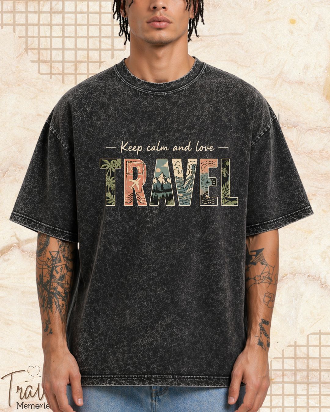 WanderScape Travel Cotton Tshirt