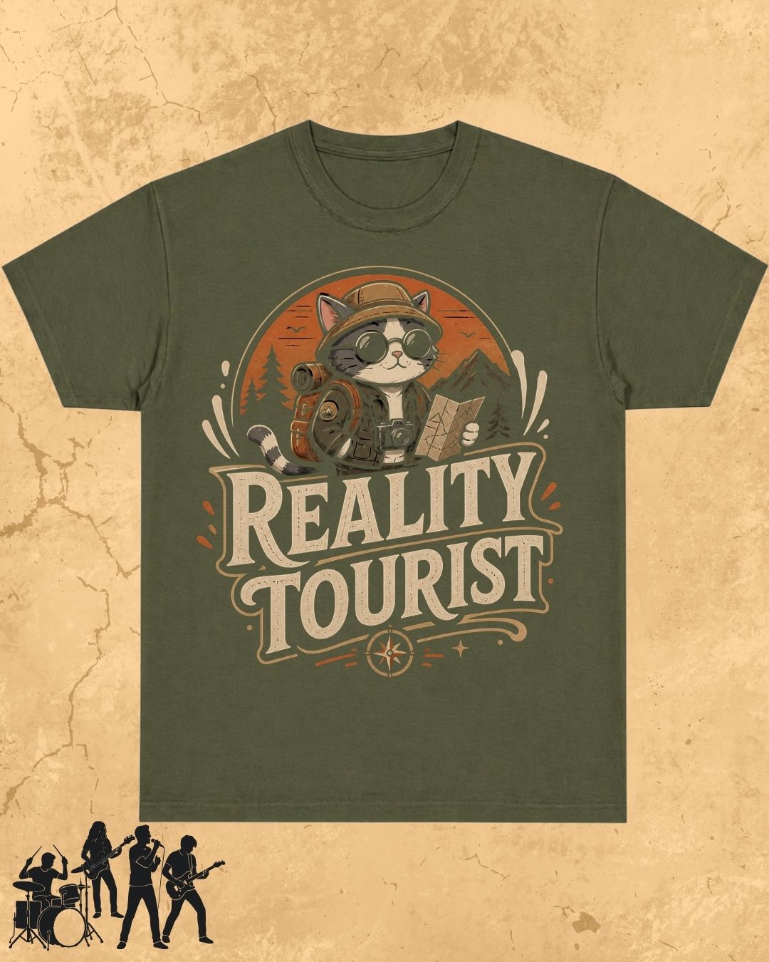 Meow Travel Mode Cotton Tshirt