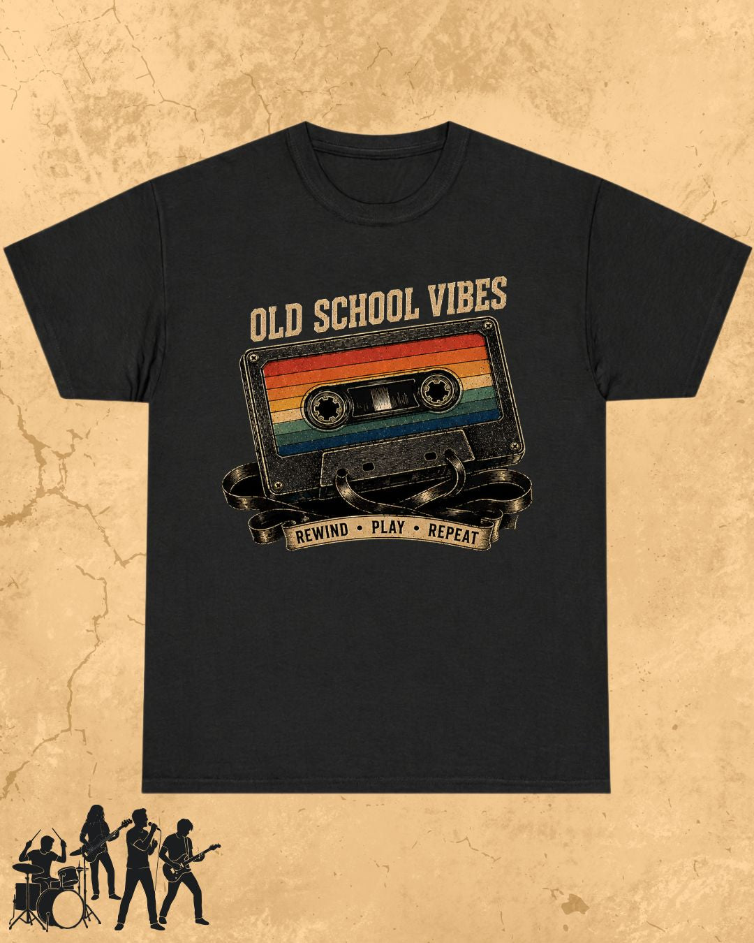 Retro Cassette Music Cotton Tshirt