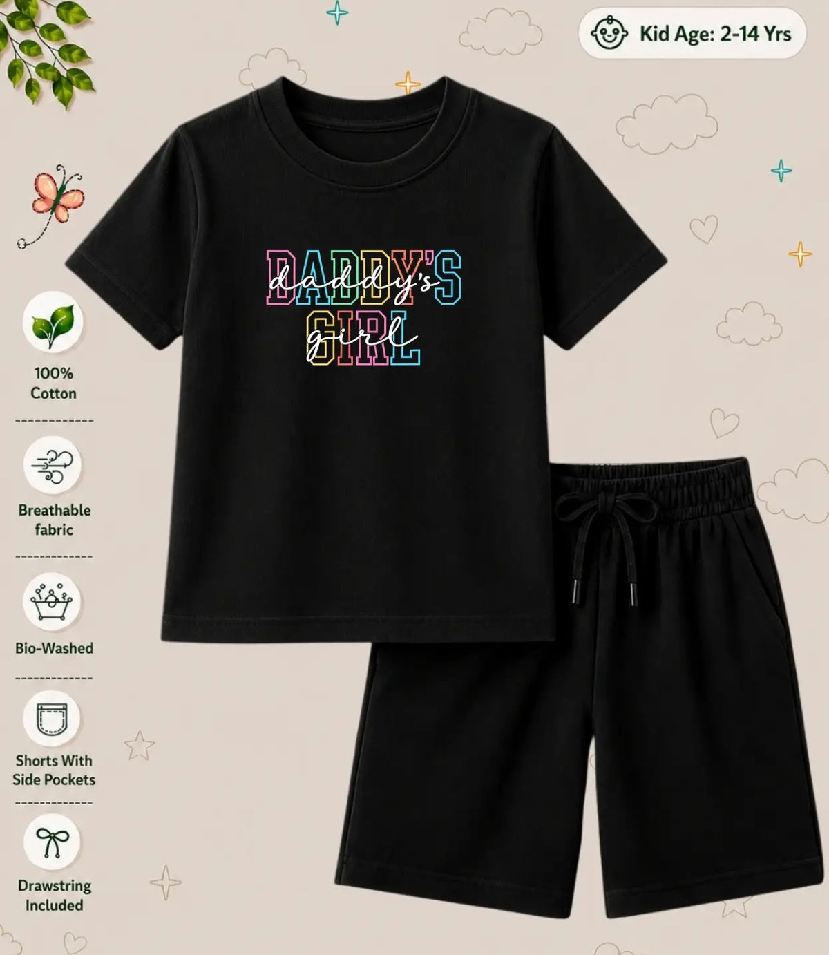Mom - Dad Treasure Kid Co-ord Set