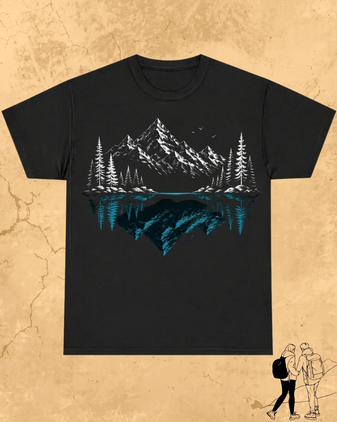 Mountain Reflection Cotton Tshirt