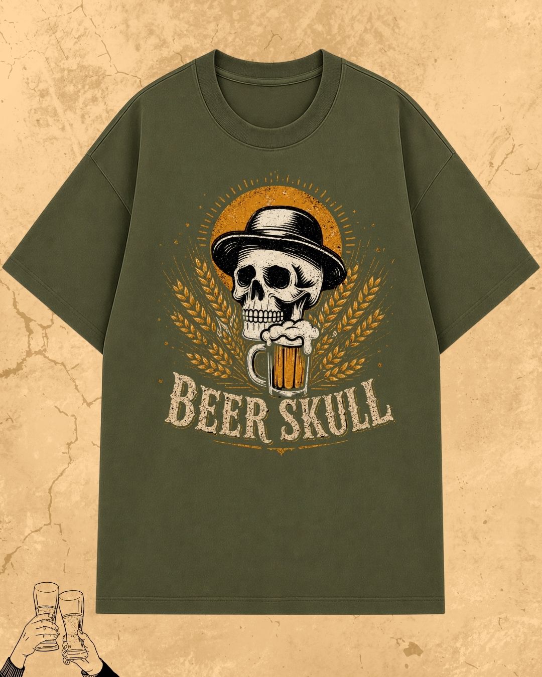 Skull Beer Party T-Shirt