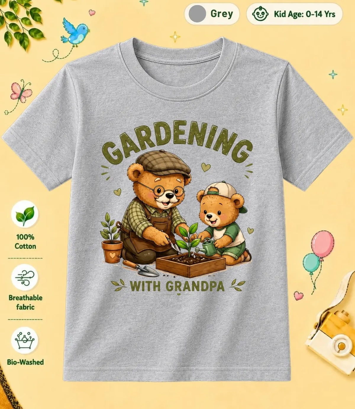 Grandpa & Grandma's Precious kids Cotton Tee