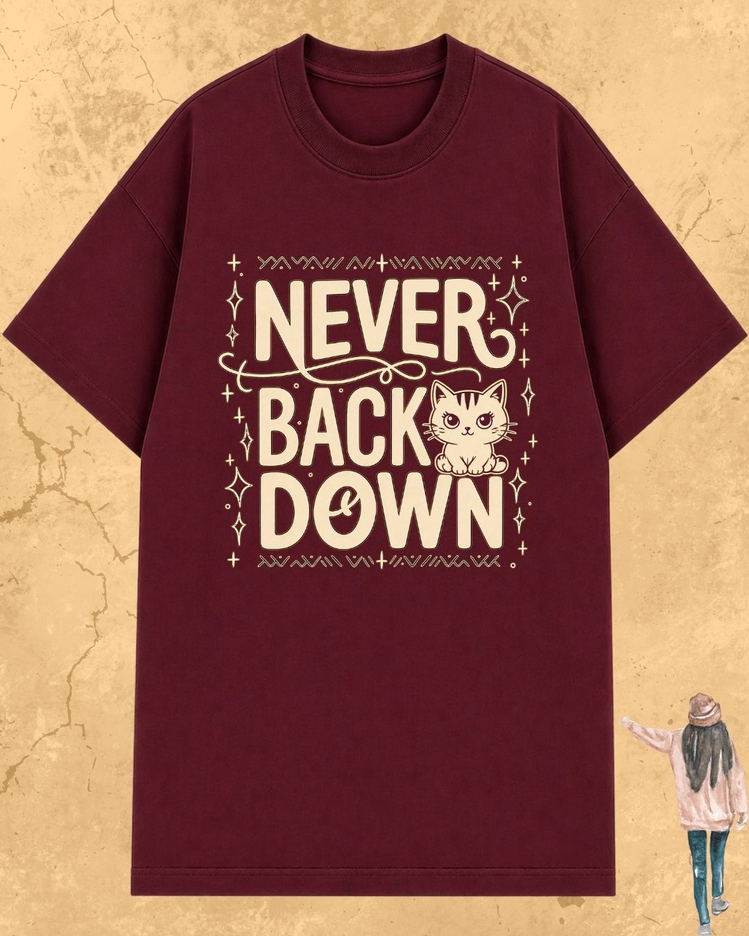 Cool Meow Girl Vibes Cotton Tee