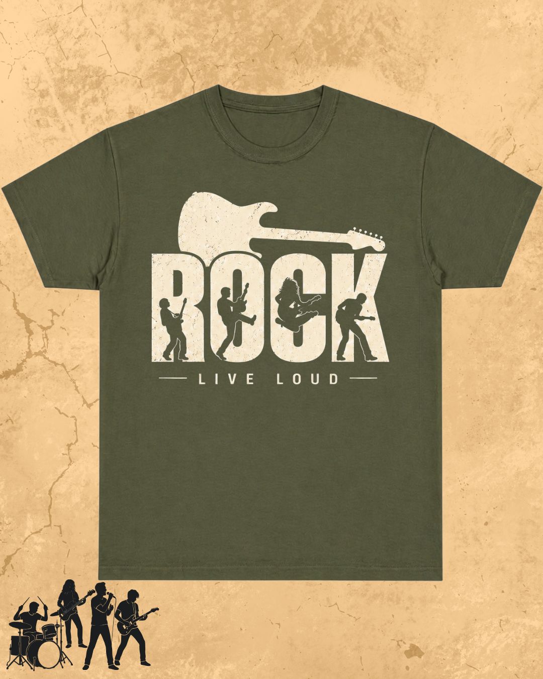 Rock Music Cotton Tshirt