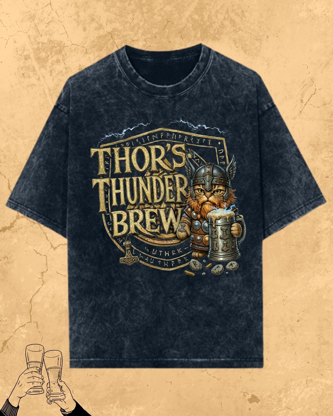 Mythic Beer Warrior Cotton T-Shirt