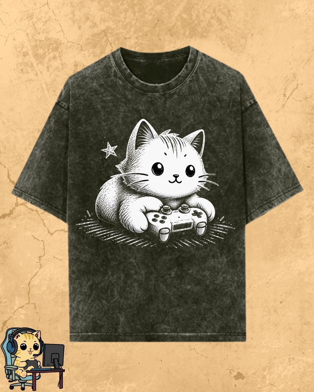 Purrfect Gamer Cotton Tshirt