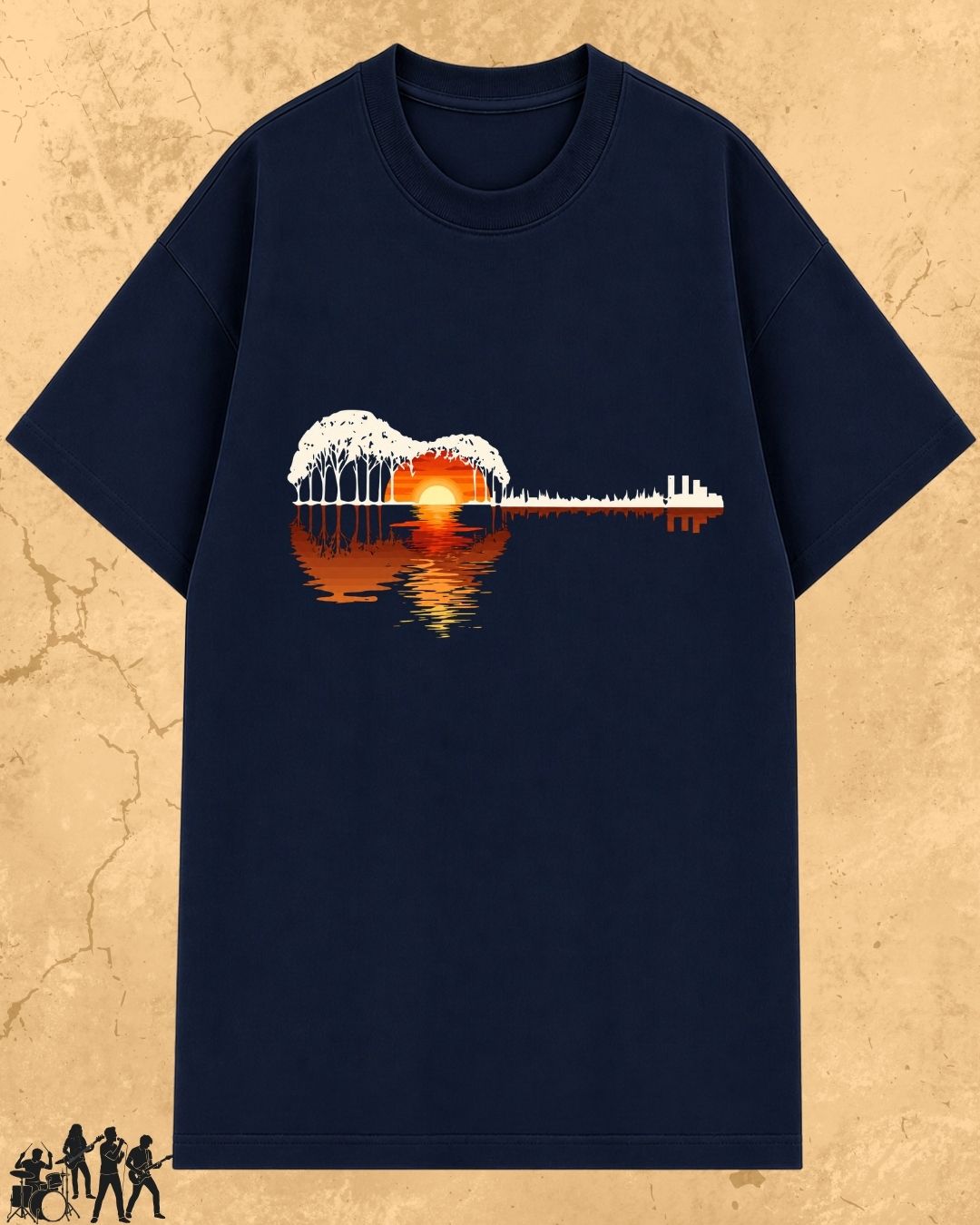Guitar Relaxation Music Cotton T-Shirt