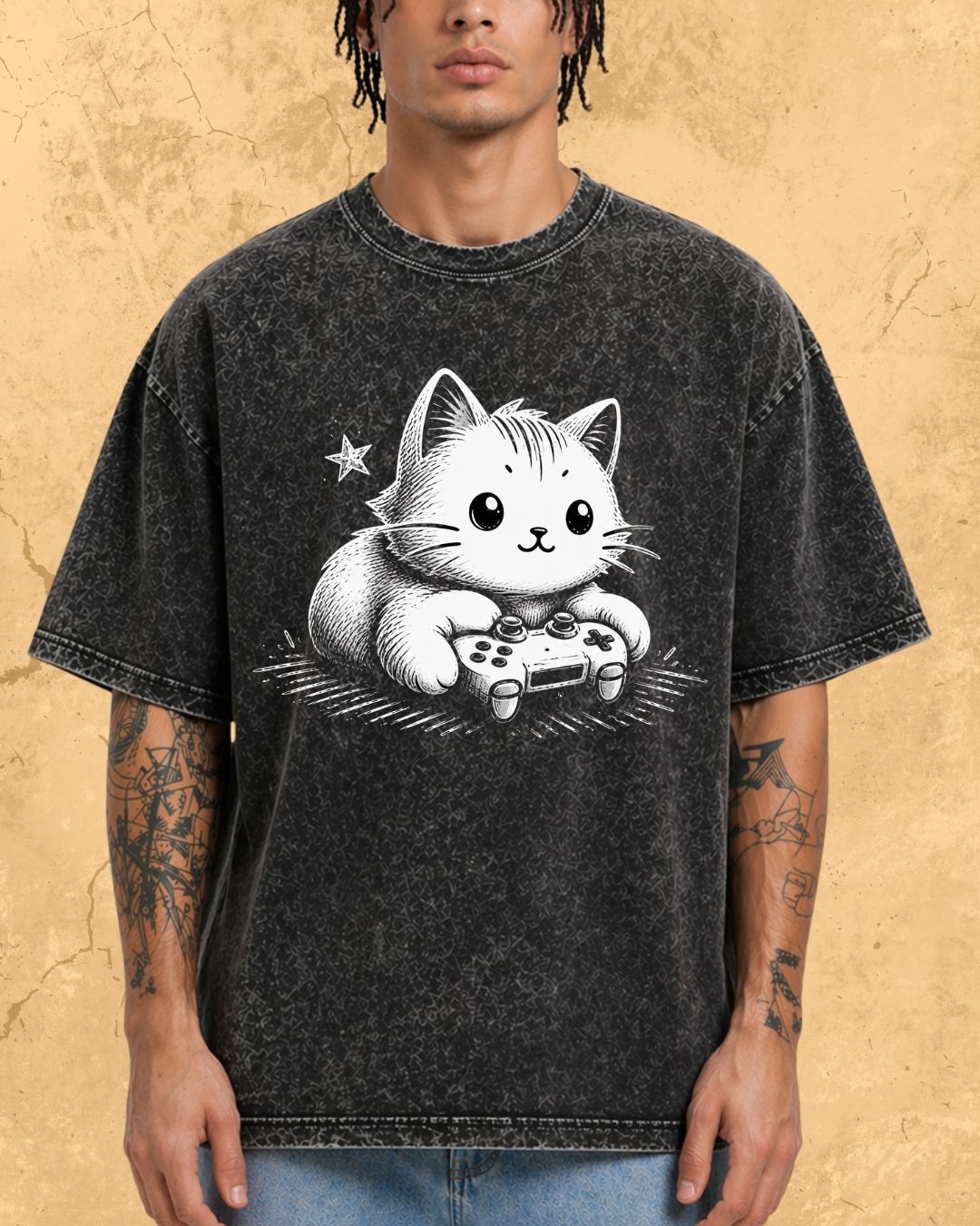Purrfect Gamer Cotton Tshirt