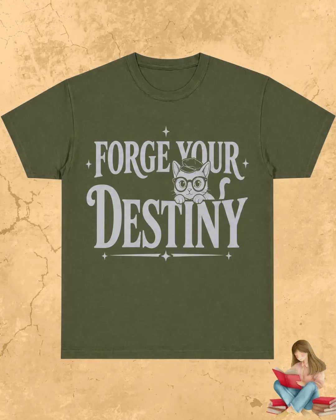 Purrfect Reader Cotton Tshirt