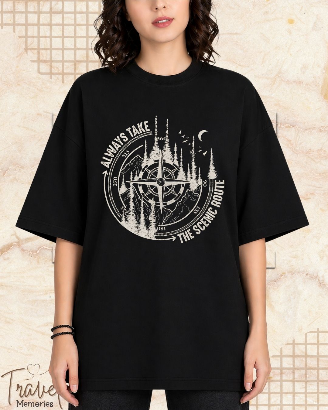 Scenic Route Vintage Adventure Cotton Tshirt