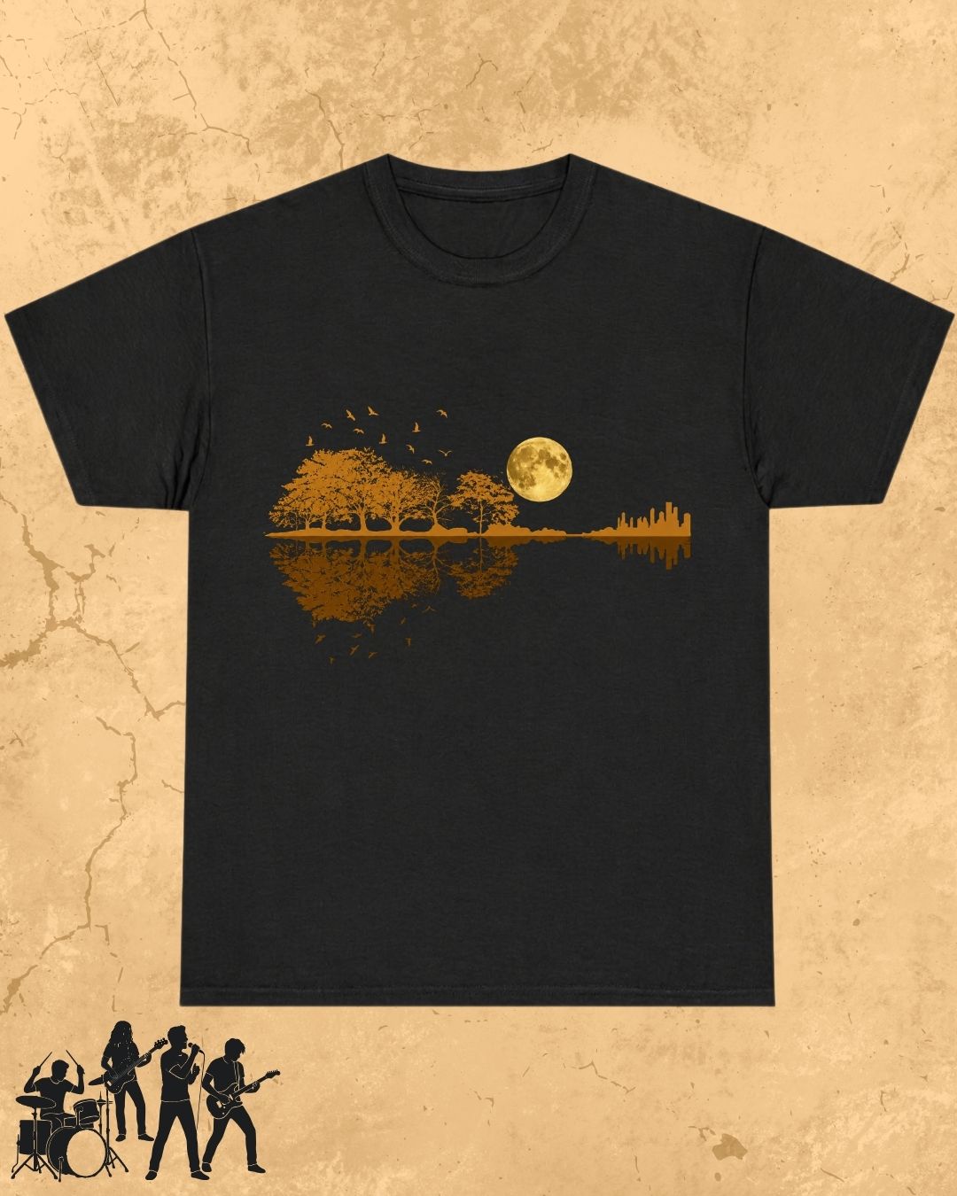 Guitar Relaxation Music Cotton T-Shirt