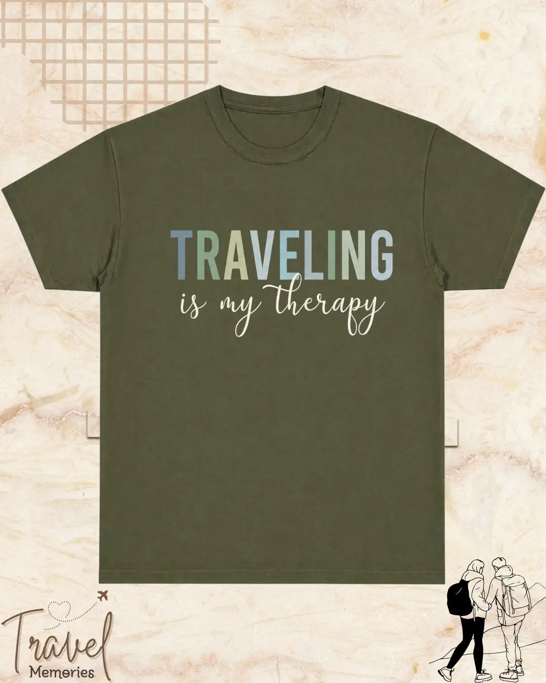 WanderScape Travel Cotton Tshirt