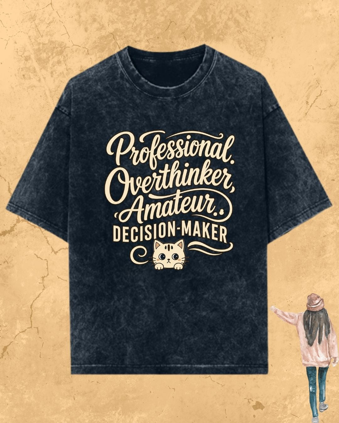 Cool Meow Girl Vibes Cotton Tee