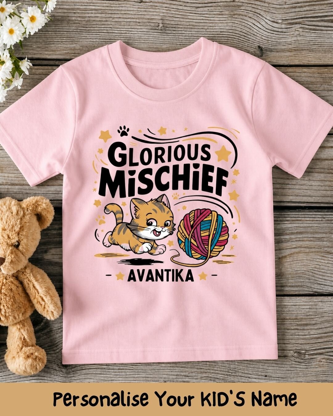 Playful Custom Kid Cotton Tshirt
